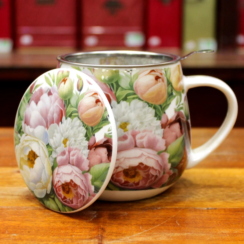 Tisanière Volupté Pivoine Cottage - Compagnie Anglaise des Thés