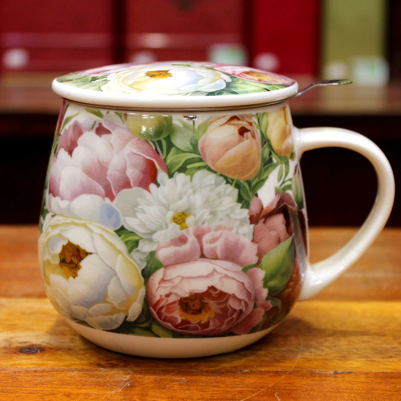 Tisanière Volupté Pivoine Cottage - Compagnie Anglaise des Thés