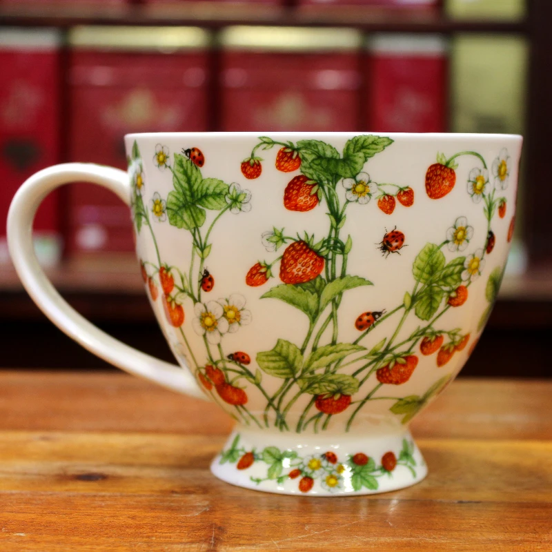 Mug Bol Dunoon Fraises sauvages - Compagnie Anglaise des Thés