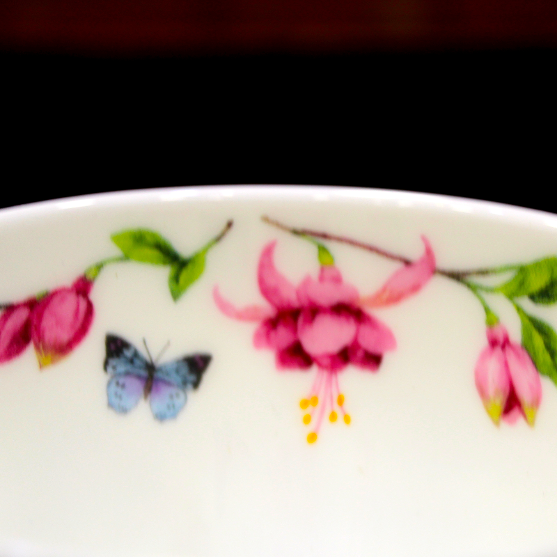 Mug Bol Dunoon Papillons et Fleurs - Compagnie Anglaise des Thés