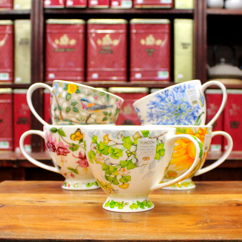 Mug Bol Dunoon Papillons et Fleurs - Compagnie Anglaise des Thés