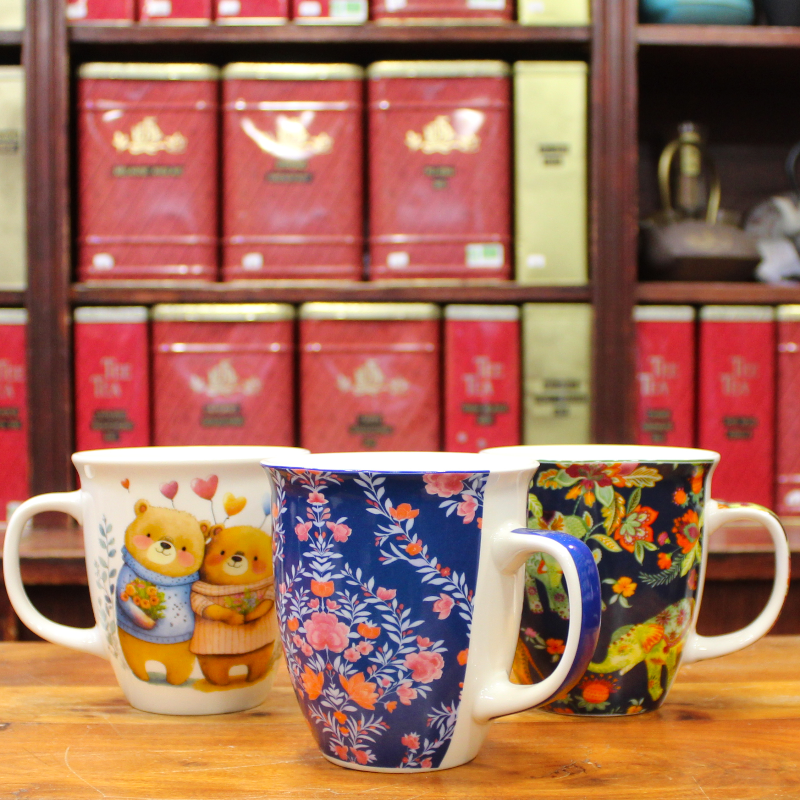 Grand Mug Fleurs Bleues - Compagnie Anglaise des Thés