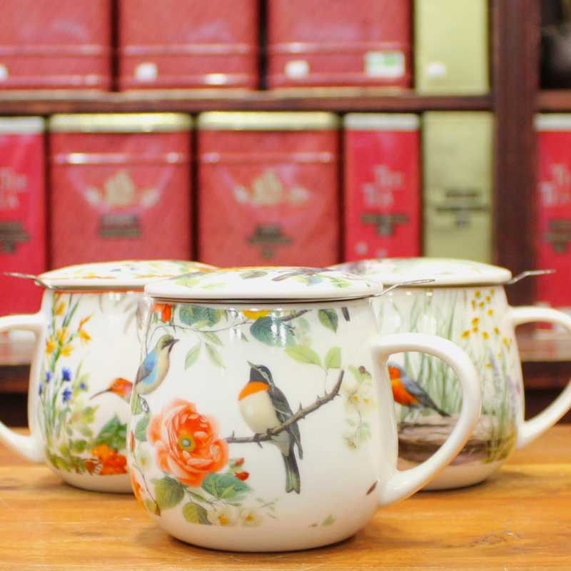 Tisanière Volupté Fleurs et Oiseaux - Compagnie Anglaise des Thés