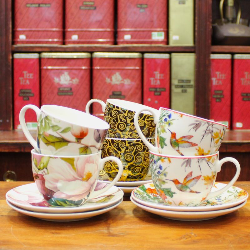 Coffret duo Mugs et Soucoupes Colibri - Compagnie Anglaise des Thés