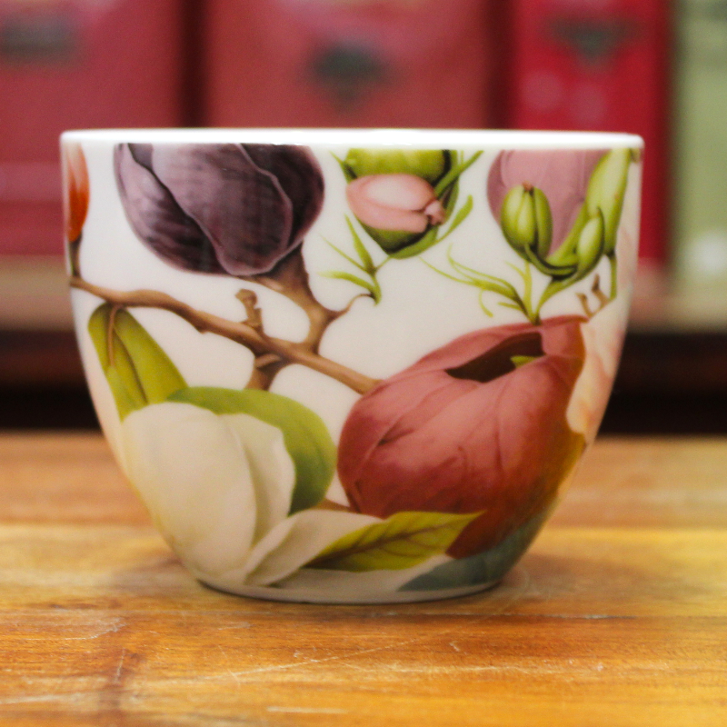 Coffret duo Mugs et Soucoupes Magnolias - Compagnie Anglaise des Thés