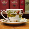 Petite tasse et Soucoupe Magnolia - Compagnie Anglaise des Thés