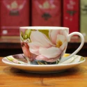 Petite tasse et Soucoupe Magnolia - Compagnie Anglaise des Thés