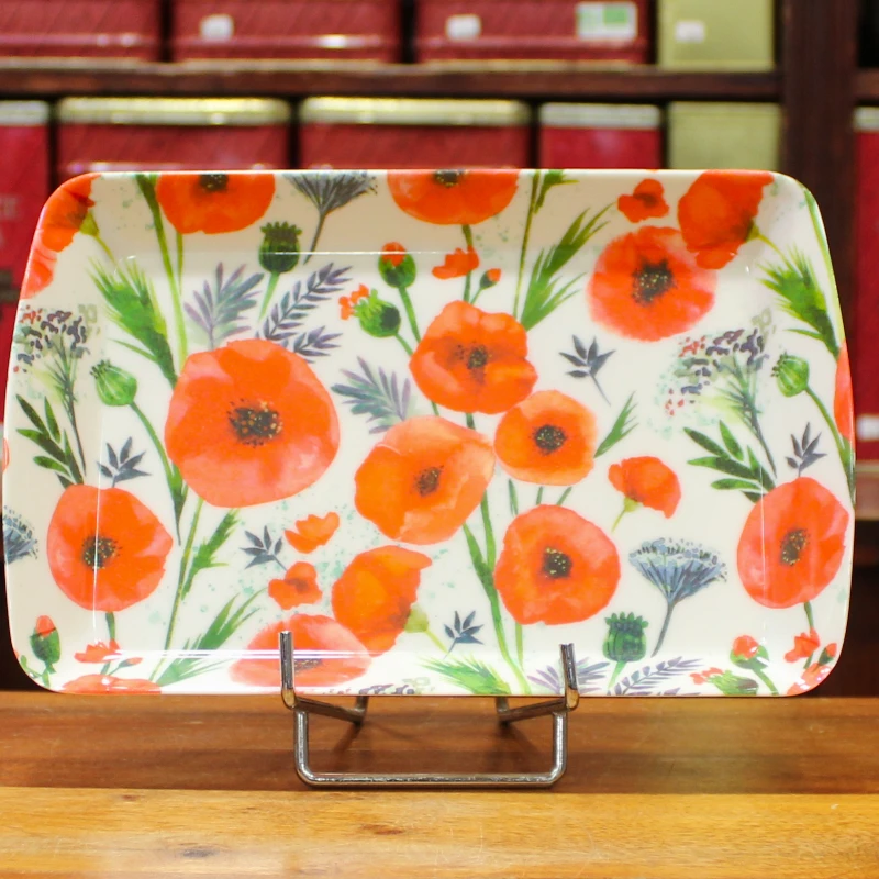 Petit Plateau Coquelicots - Compagnie Anglaise des Thés