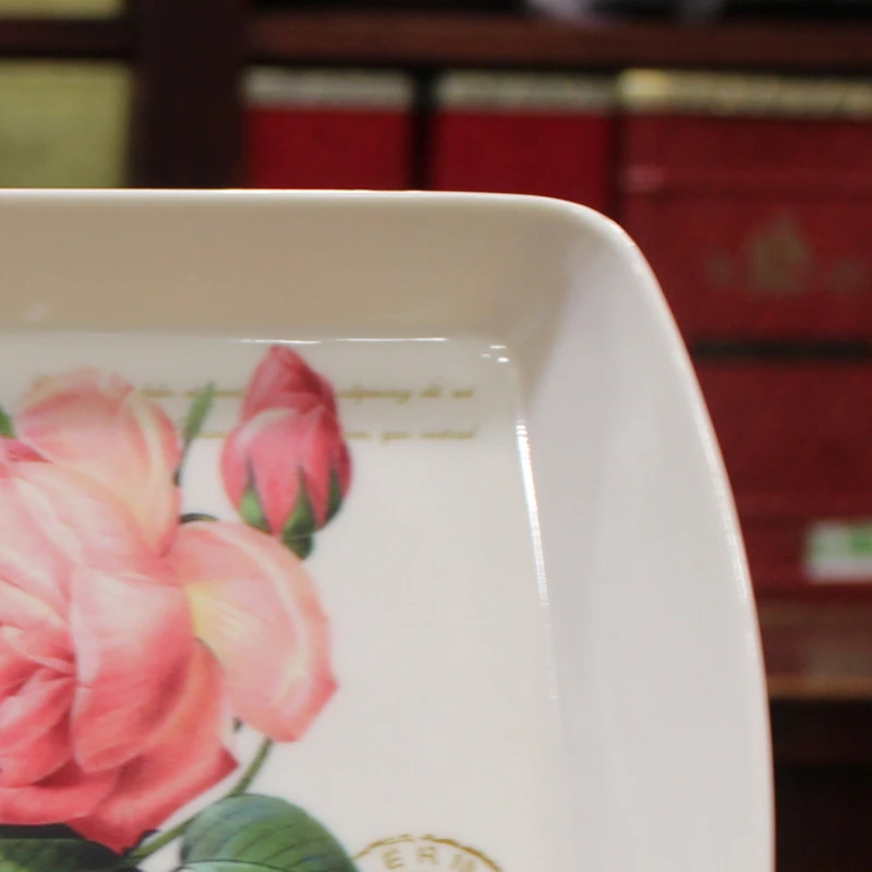Petit Plateau Redoute Rose - Compagnie Anglaise des Thés