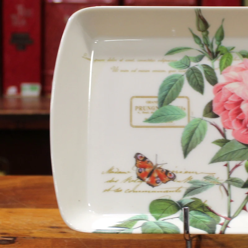 Petit Plateau Redoute Rose - Compagnie Anglaise des Thés