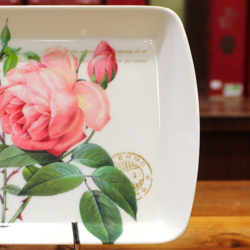 Petit Plateau Redoute Rose - Compagnie Anglaise des Thés
