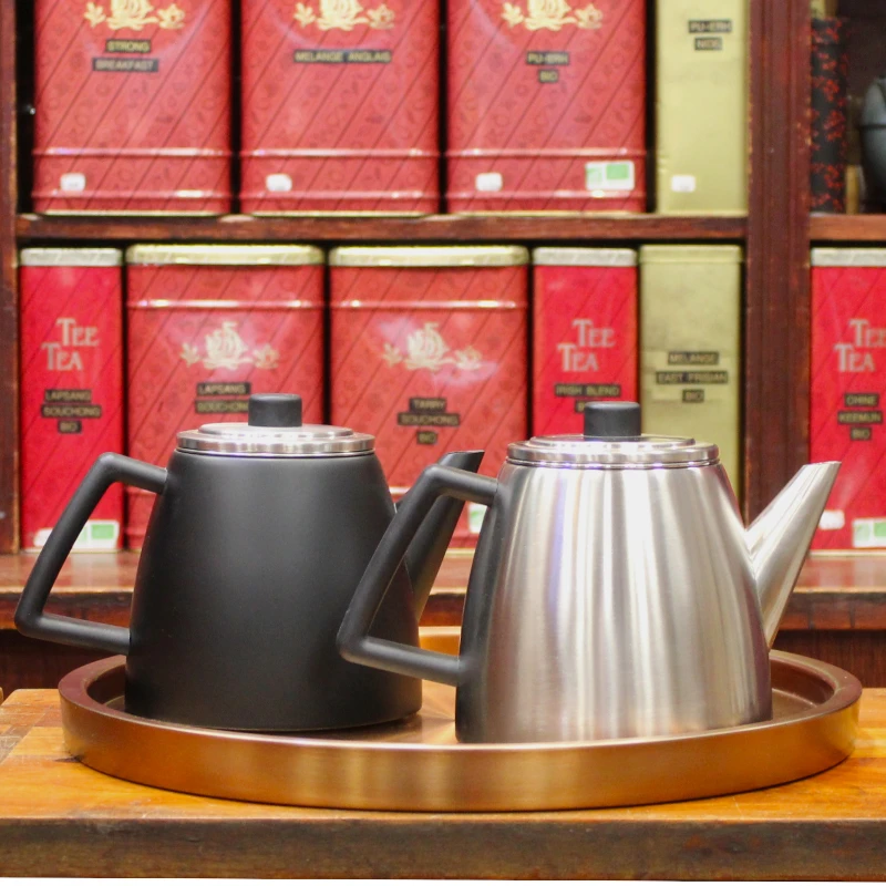 Théière JAZZY Noire Mat 1.1L - Compagnie Anglaise des Thés