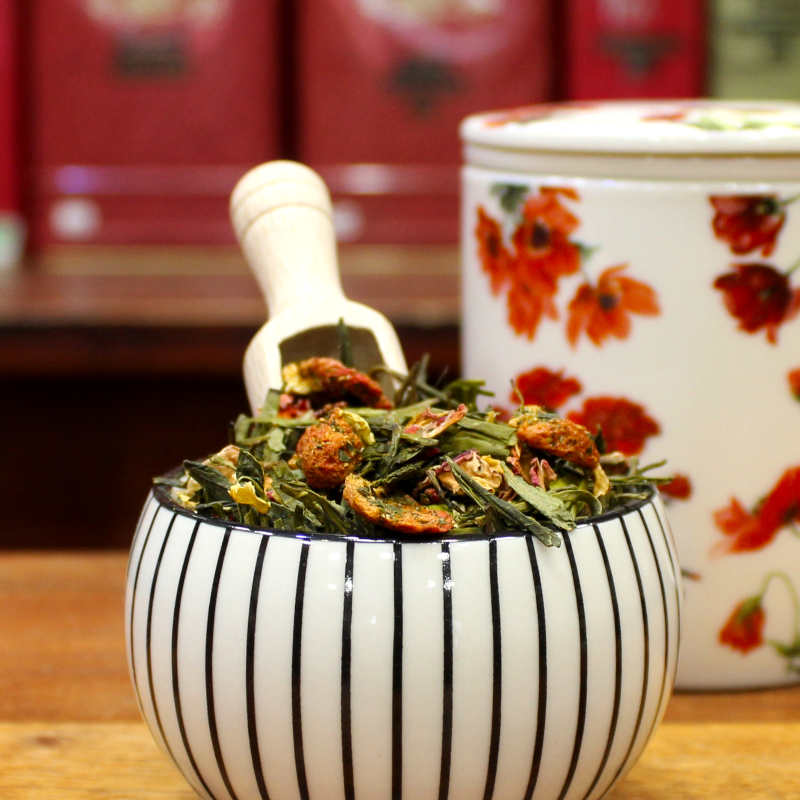 Thé vert SAMOVAR - FRAISE, FRAMBOISE - Compagnie Anglaise des Thés