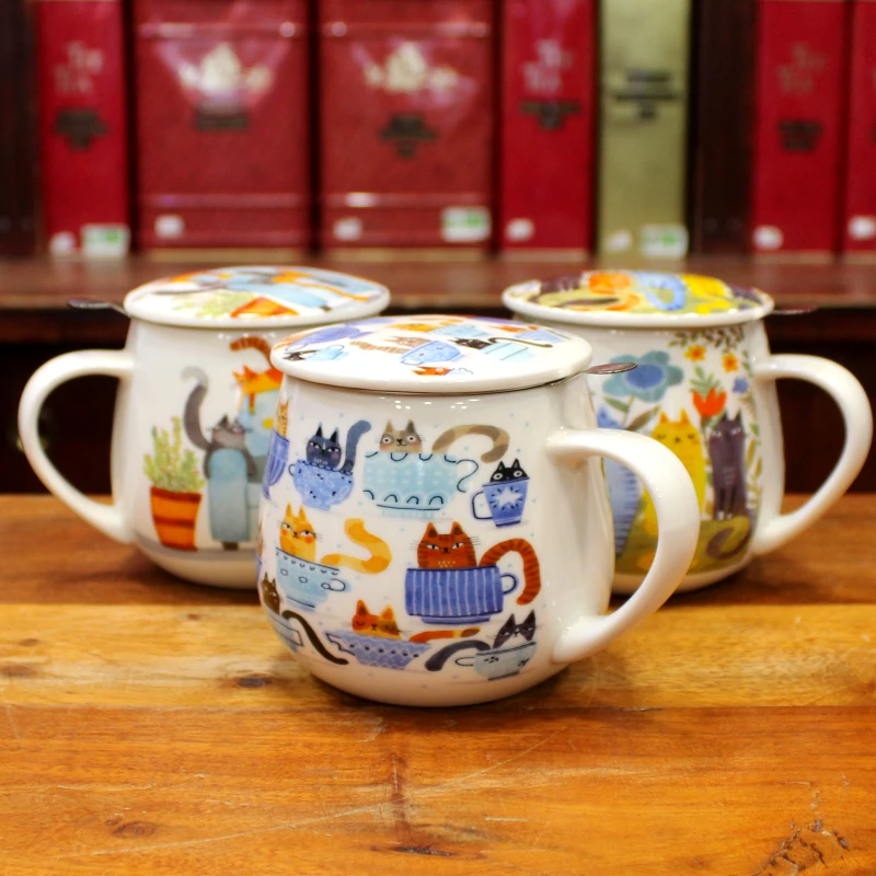 Tisanière Volupté Chats Tasse à Thé - Compagnie Anglaise des Thés