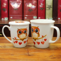 Grand Mug Chouette Coeurs - Compagnie Anglaise des Thés