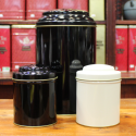 Boîte cylindrique Noire - Compagnie Anglaise des Thés
