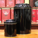 Boîte cylindrique Noire - Compagnie Anglaise des Thés