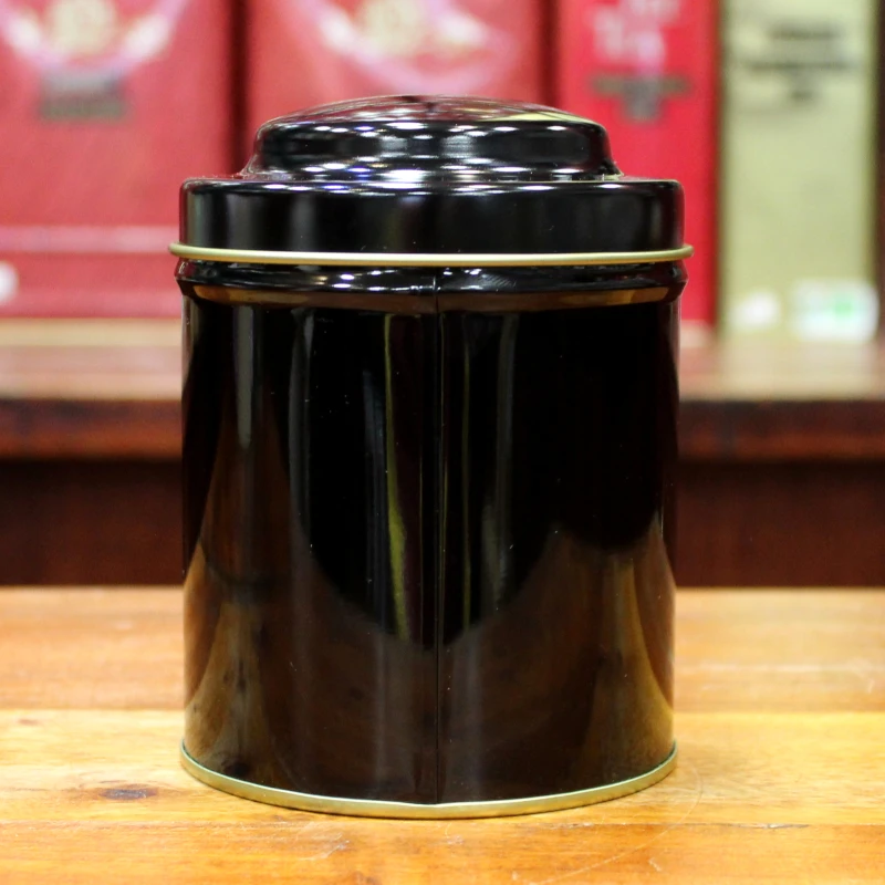 Boîte cylindrique Noire - Compagnie Anglaise des Thés