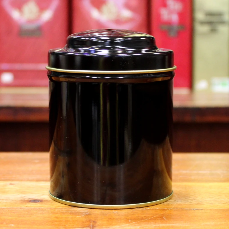 Boîte cylindrique Noire - Compagnie Anglaise des Thés
