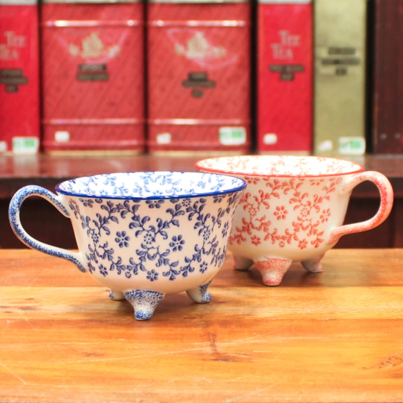 Mug à pieds Bleu - Compagnie Anglaise des Thés
