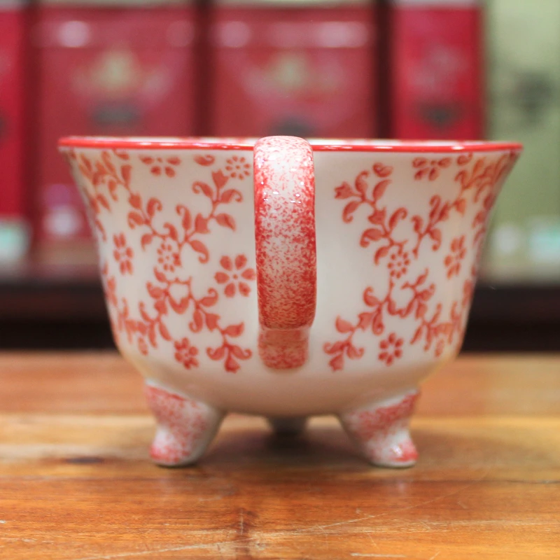 Mug à pieds Rouge - Compagnie Anglaise des Thés
