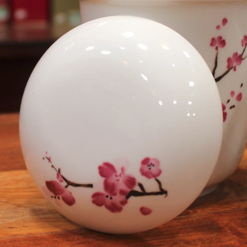 Tisanière Fleur de Cerisier en porcelaine - Compagnie Anglaise des Thés