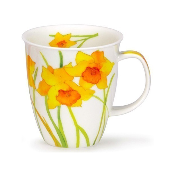 Mug Dunoon Fleurs jaunes - Compagnie Anglaise des Thés