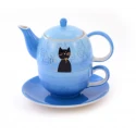 Théière Solitaire Chat Noir - Compagnie Anglaise des Thés