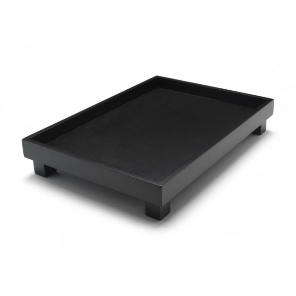 Plateau bambou noir avec pieds - Compagnie Anglaise des Thés