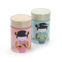 Boîte cylindrique Geisha bleue - Compagnie Anglaise des Thés