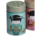 Boîte cylindrique Geisha bleue - Compagnie Anglaise des Thés
