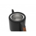 Théière Noir Mat et Bois 1,1l - Compagnie Anglaise des Thés