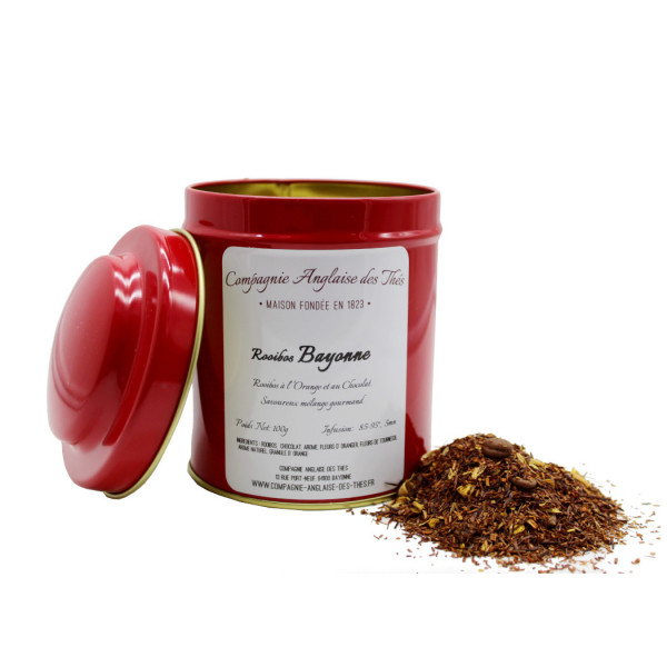 Rooibos CHOCOLAT, ORANGE - Boîte de Rooibos BAYONNE - Compagnie Anglaise des Thés