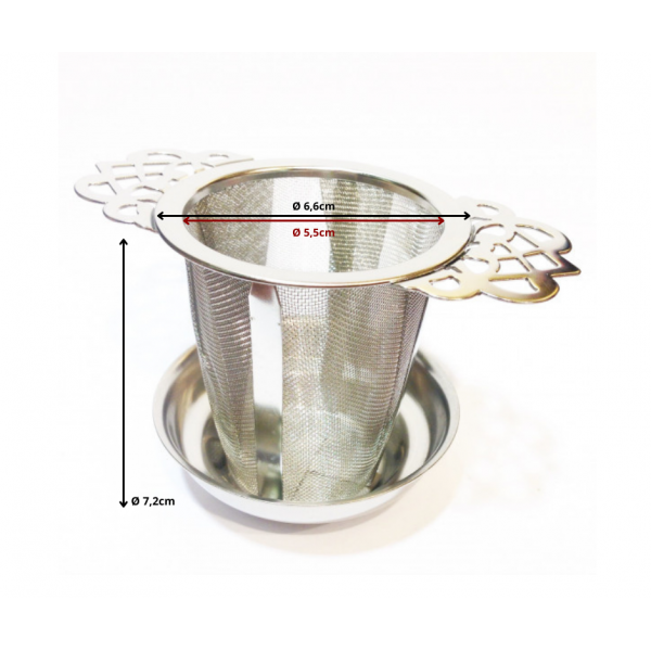Filtre Métal fleurs Ø 5,5cm ACCESSOIRES POUR LE THÉ- 2
