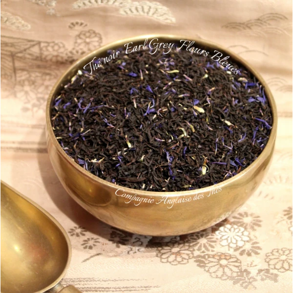 Thé BERGAMOTE, BLEUETS - Thé noir EARL GREY FLEURS BLEUES  - Cie Anglaise des Thés