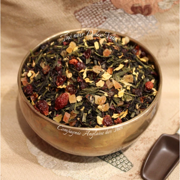 Thé PAPAYE GOYAVE FRAISE - Thé noir DOLCE VITA  - Compagnie Anglaise des Thés