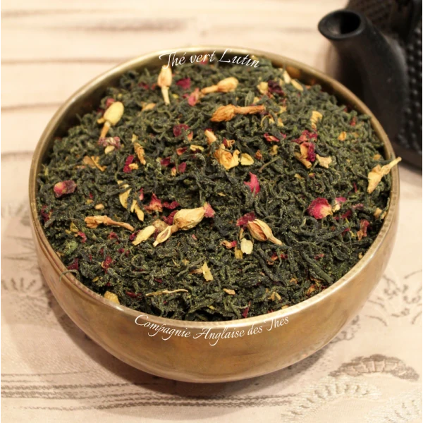 Thé Pamplemousse, Pomelos, Rose-Thé vert LUTIN  Compagnie Anglaise des Thés