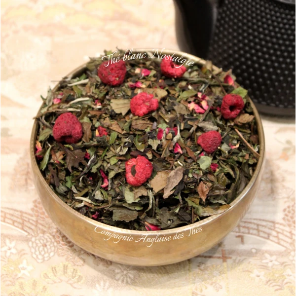 Thé Framboise, Rose - Thé blanc NOSTALGIE  - Compagnie Anglaise des Thés