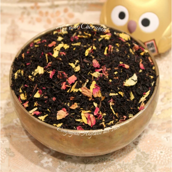 Thé PECHE MANGUE CERISE - Thé noir CHERUBIN - Cie Anglaise des Thés
