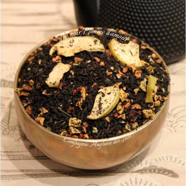 Thé POMME CARAMEL VANILLE - Thé noir POMME D'AMOUR - Compagnie Anglaise des Thés