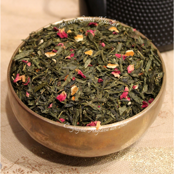 Thé Cannelle, Orange, Rose - Thé vert SAINT NICOLAS - Compagnie Anglaise des Thés