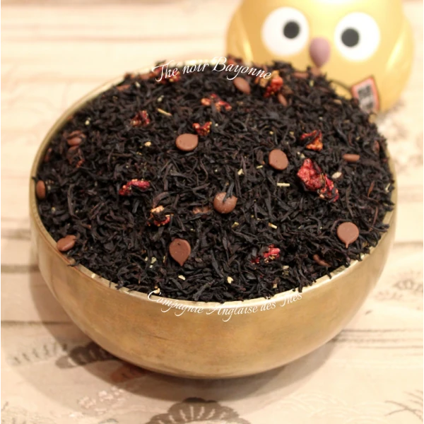 Thé CHOCOLAT, FRAISE - Thé noir BAYONNE  - Compagnie Anglaise des Thés
