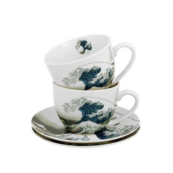 Coffret duo Mugs et Soucoupes Fuji - Compagnie Anglaise des Thés