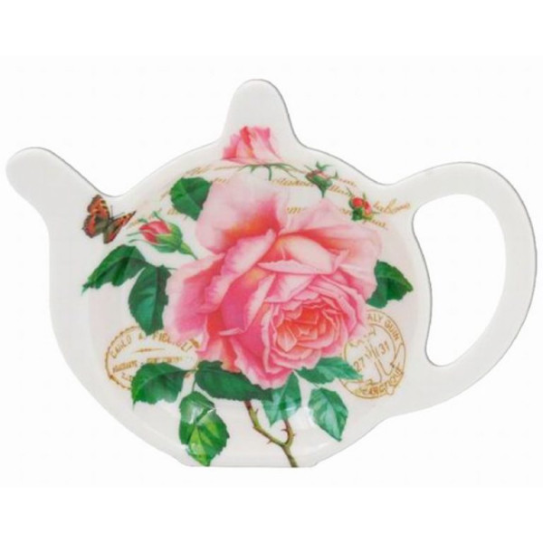 Soucoupe repose sachet Redoute Rose - Compagnie Anglaise des Thés