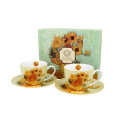 Coffret duo Mugs et Soucoupes Tournesols - Compagnie Anglaise des Thés