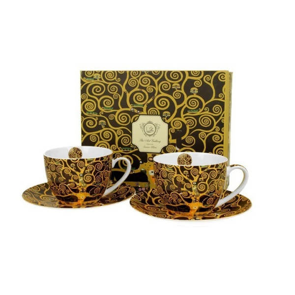 Coffret duo Mugs et Soucoupes Arbre de vie - Compagnie Anglaise des Thés