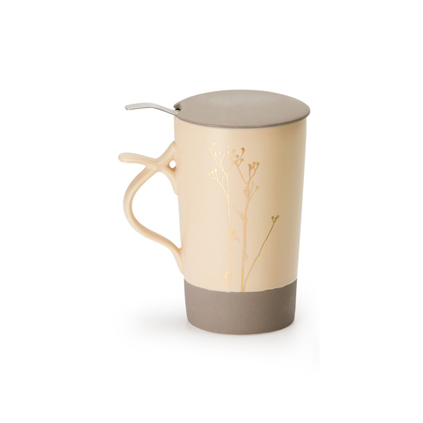 Tisanière Beige Mat - Compagnie Anglaise des Thés
