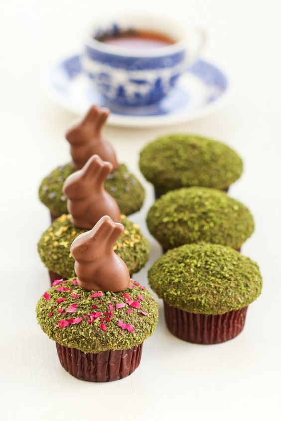 Muffins matcha - chocolat