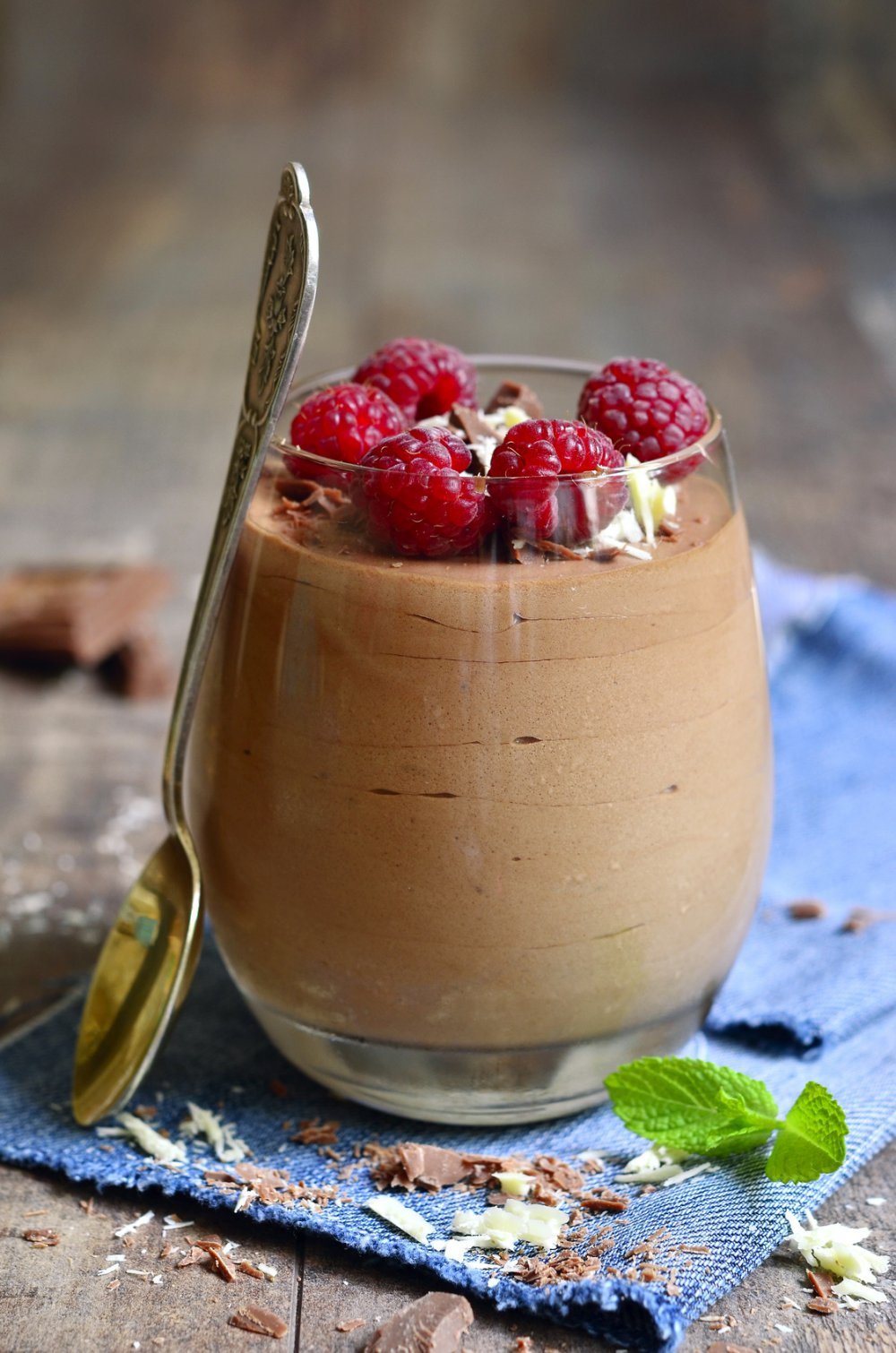 Mousse au chocolat au thé